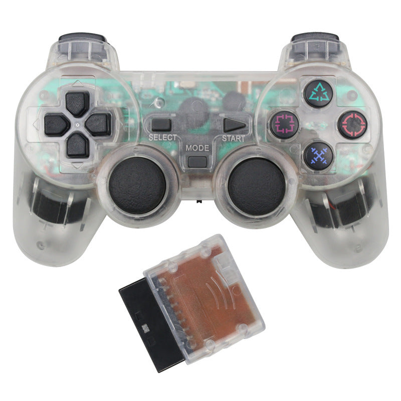Transparent Wireless Dual Shock Bluetooth Gamepad