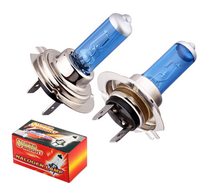 H7 Xenon Halogen Bright White Headlight Bulbs - 2 Pack