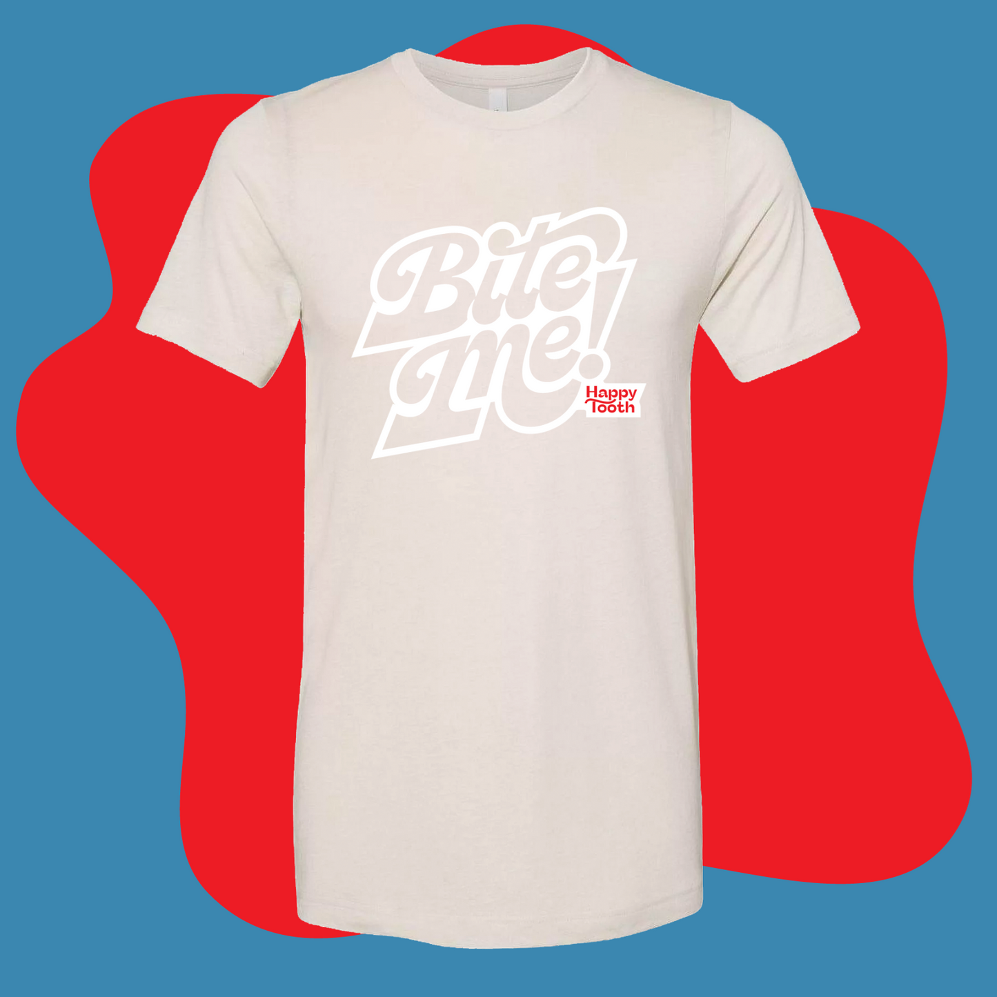 Camiseta Bite Me - Crema