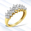 10K Yellow Gold Round Diamond Engagement Ring