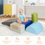Ensemble de jeu de grimpe et de rampement de 6 pièces pour bébés et tout-petits - Gris