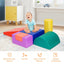 6-Piece Climb Crawl Play Set for Toddlers - Red