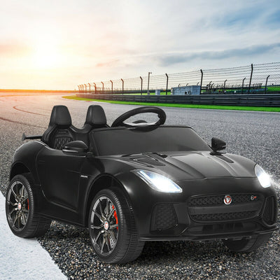 12V Jaguar F-Type SVR Licensed Kids Ride On Car - Black