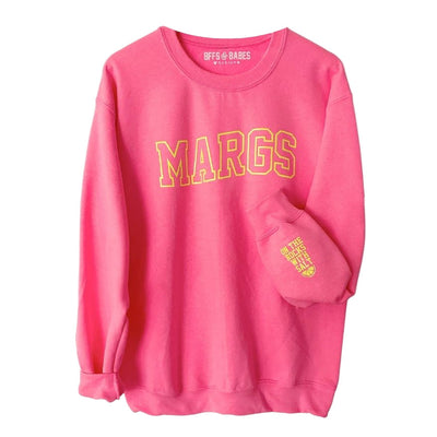 MARGS Pink Printed Sweatshirt with Custom Cuff