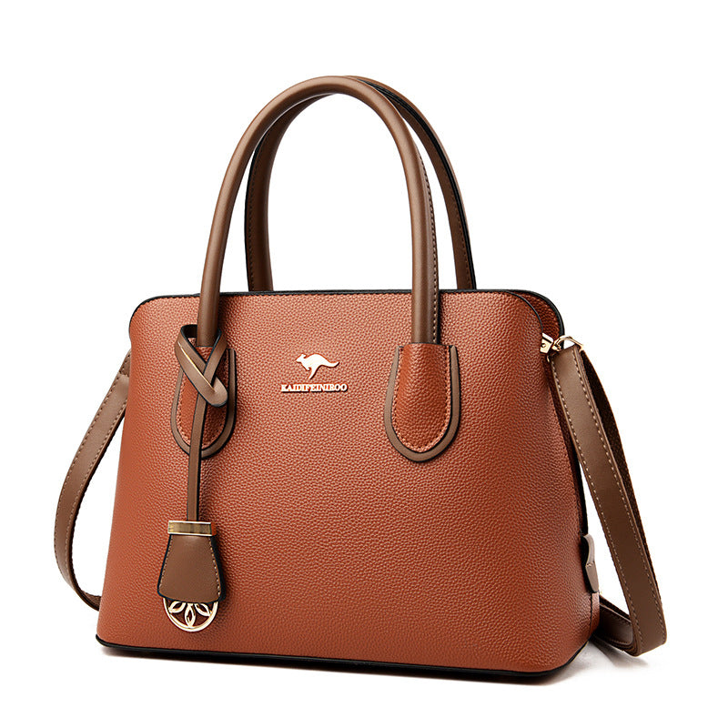 Elegante bolso de mano tipo cubo de gran capacidad para mujeres
