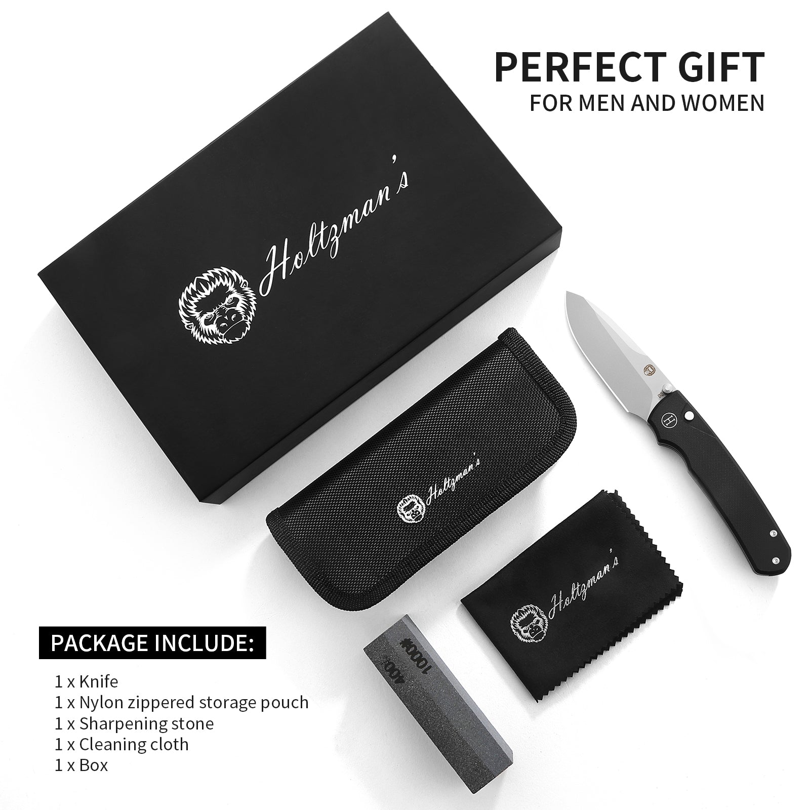 The Ultimate Folding Pocket Knife Gift Set for Adventurers (Sand & Black) - Korvel