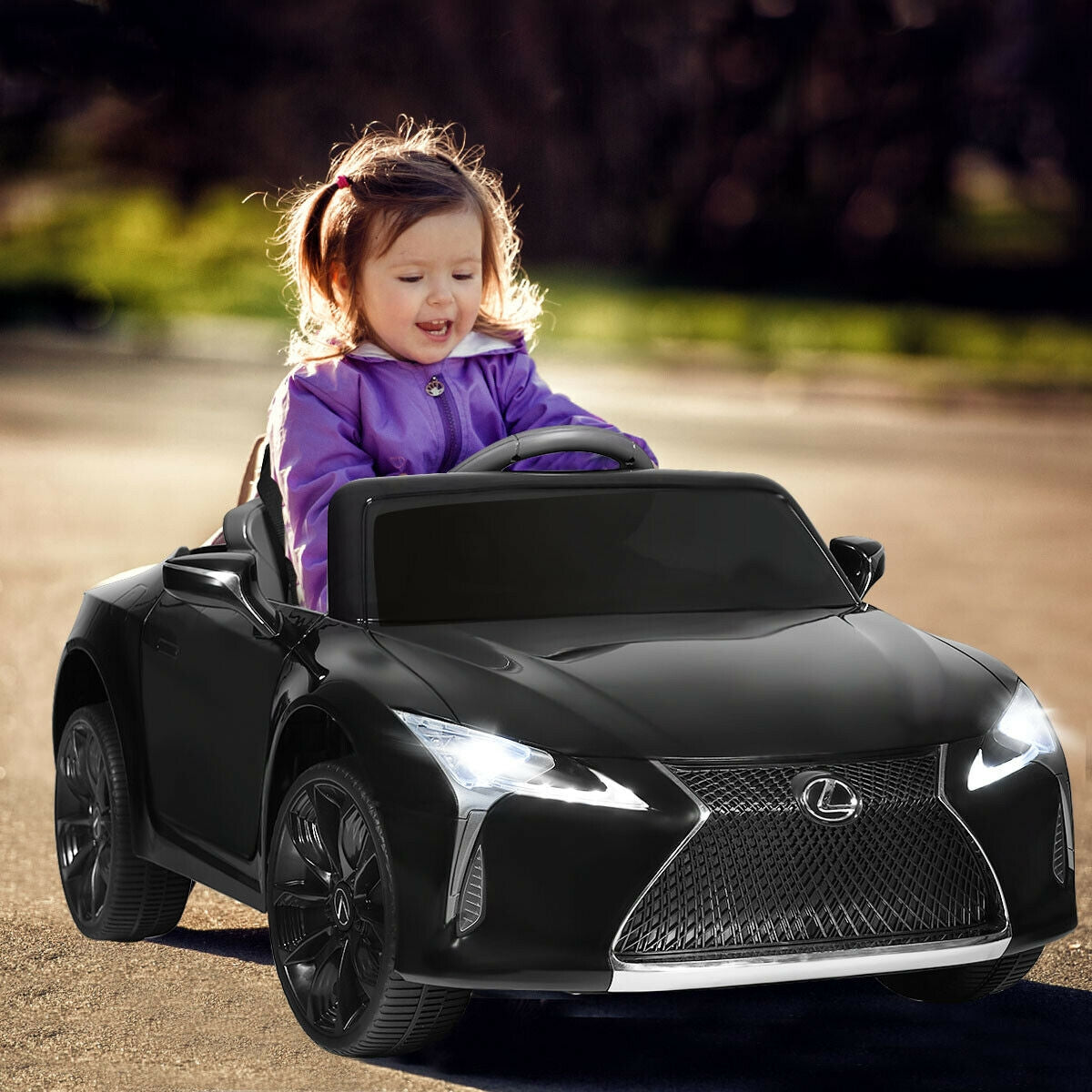 Licensed Lexus LC500 Kids Remote Control Electric Vehicle - Black