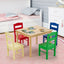 5-Piece Kids Multicolor Table and Chair Set