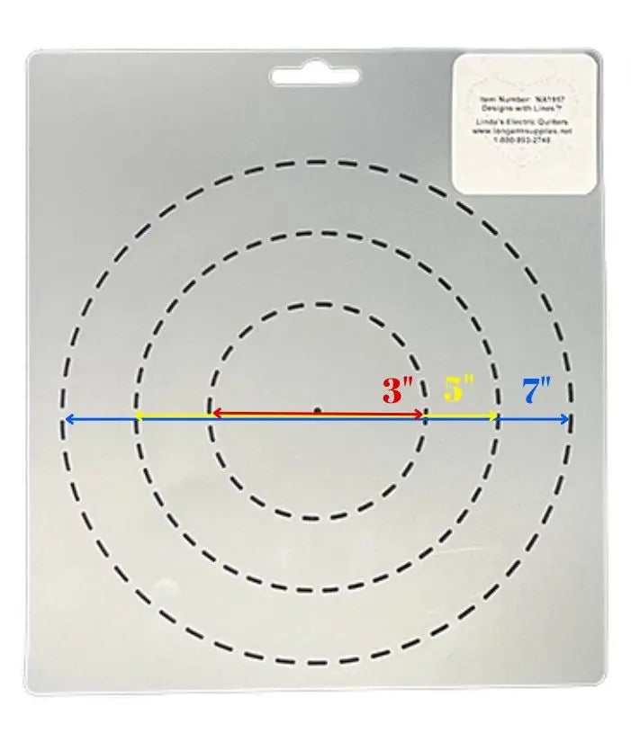 Ensemble de pochoirs circulaires 1957 - 3"/5"/7" pour le bricolage