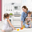 Wooden Pretend Play Kitchen Set for Kids with Accessories
