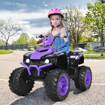 12V Kids Electric 4-Wheeler ATV Quad Ride On Car - Purple