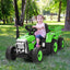 Tractor eléctrico de 12V con cargador para niños de 3 años en adelante
