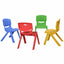 Colorful Stackable Plastic Chairs for Kids - 4-Pack