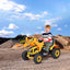 12V Battery Powered Kids Ride-On Dumper Truck - Yellow