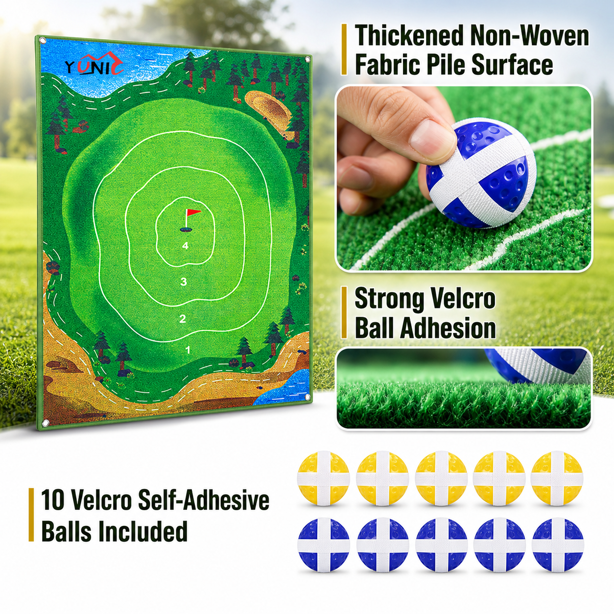 Ultimate Chip N' Stick Golf Game Set for Skill Development