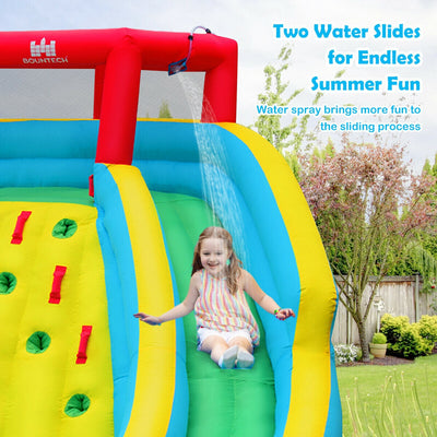 Castillo Inflable de Agua con Doble Tobogán