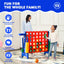 Jeu géant 4-à-marquer de 2,5 pieds - Bleu