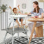 Ensemble de table et chaise convertible 4-en-1 pour bébé - Gris
