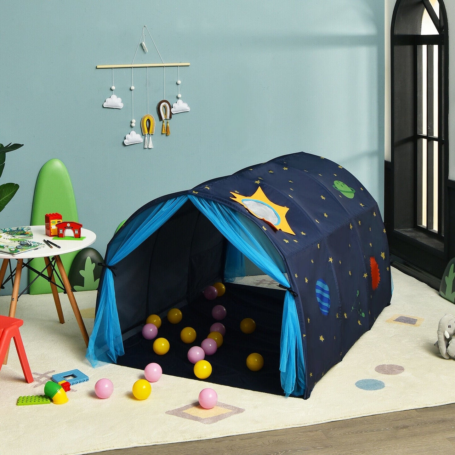 Kids Galaxy Starry Sky Dream Portable Play Tent - Blue