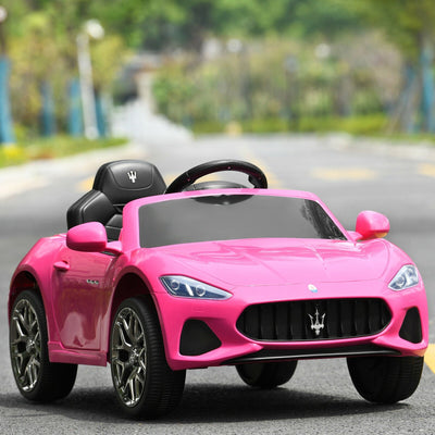 Voiture électrique pour enfants 12V avec télécommande - Rose