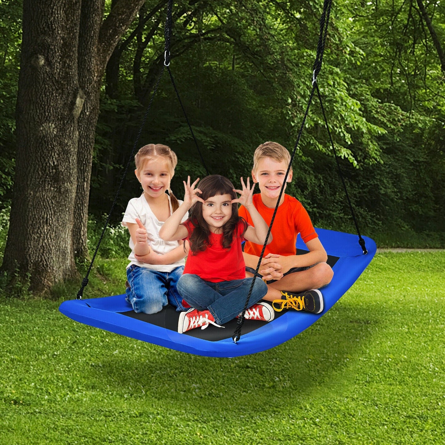 700lb Giant 60 Inch Platform Tree Swing - Blue