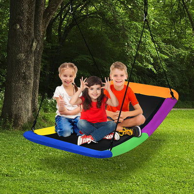 Columpio de Árbol Gigante de 700 lb y 60 Pulgadas para Niños y Adultos - Multicolor