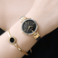 Montre en acier inoxydable élégante pour femmes avec bracelet en céramique