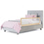 59 Inch Folding Baby Bed Rail Guard - Beige