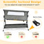 Adjustable Baby Bedside Crib with Large Storage - Dark Gray
