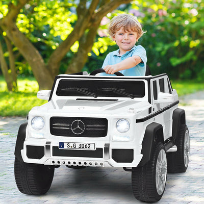 Voiture électrique pour enfants Mercedes-Benz sous licence 12V - Blanc