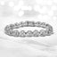 Pulsera de Círculo Anidado de Diamante de Plata Esterlina .925 - 7.25"