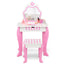 Conjunto de tocador 2 en 1 para niños pequeños con parte superior desmontable - Blanco