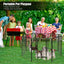 8-Panel Heavy Duty Pet Playpen with Door - 48 Inches