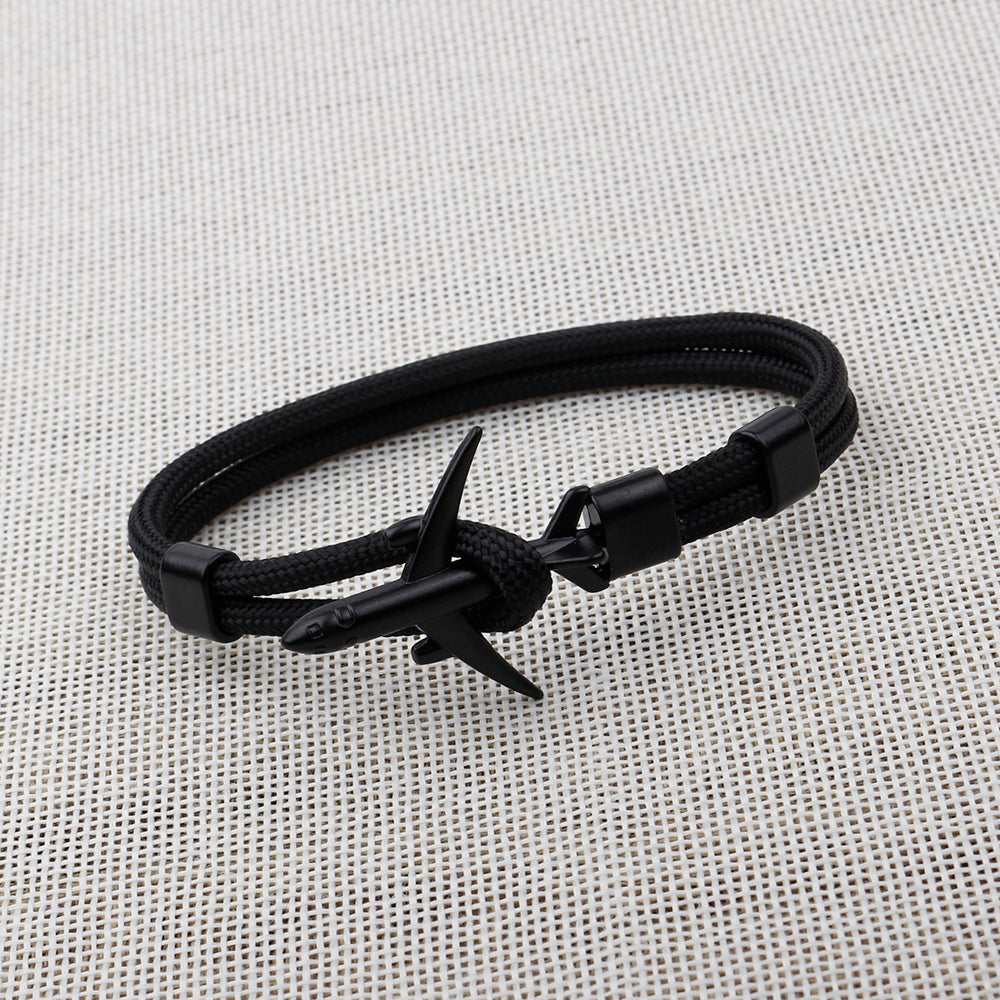 Pulsera de Ancla de Avión de Moda Moderna para Hombres y Mujeres