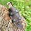 Premium Custom 1095 Forged Steel Skinning Knife | Unique Sheep Horn Handle | 7.5" | Includes Leather Sheath - Korvel