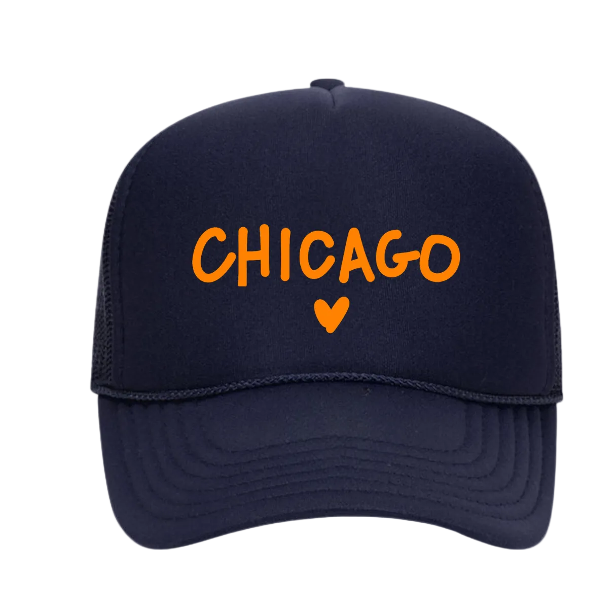 I Love Chicago Printed Trucker Hat