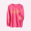 MARGS Pink Printed Sweatshirt with Custom Cuff
