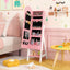 Ensemble de coiffeuse et armoire à bijoux Gbruno pour enfants - Rose