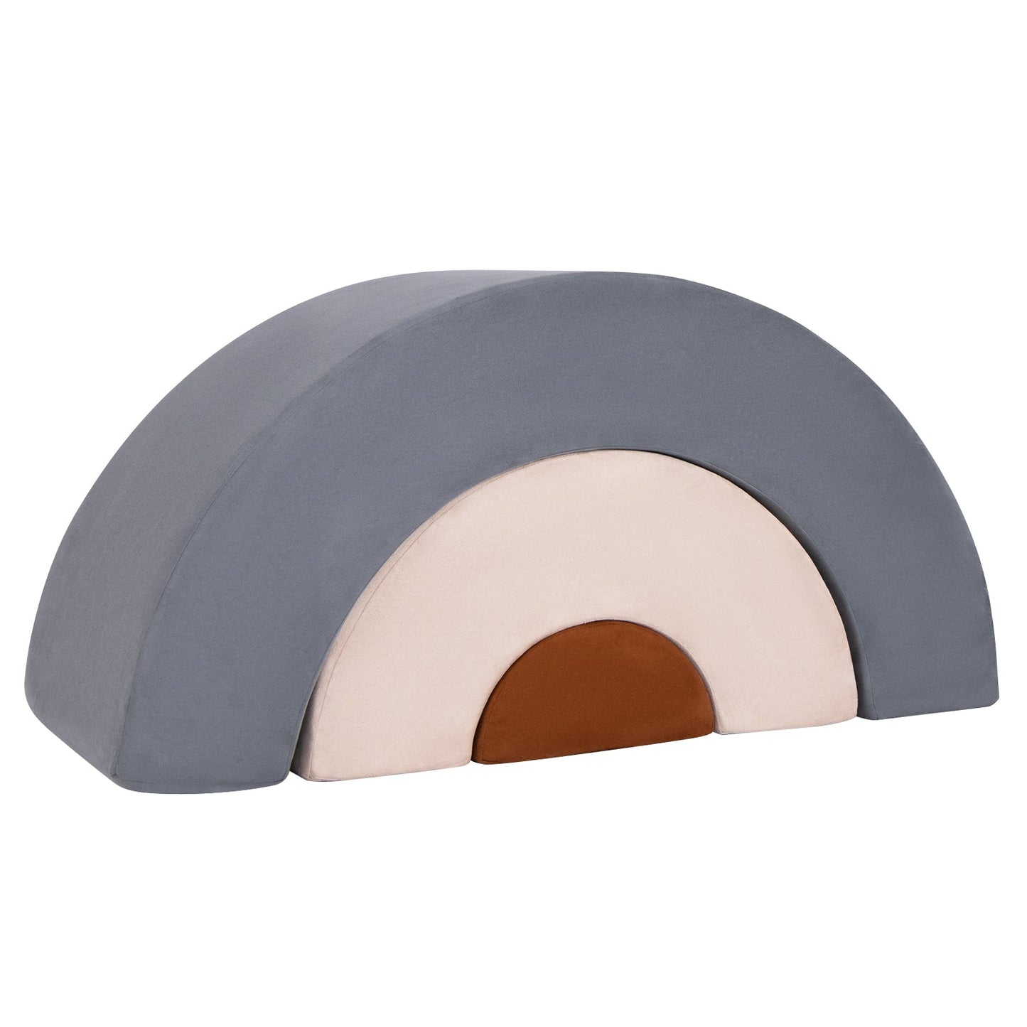 Ensemble de matériel de jeu doux 3 pièces pour tout-petits - Gris