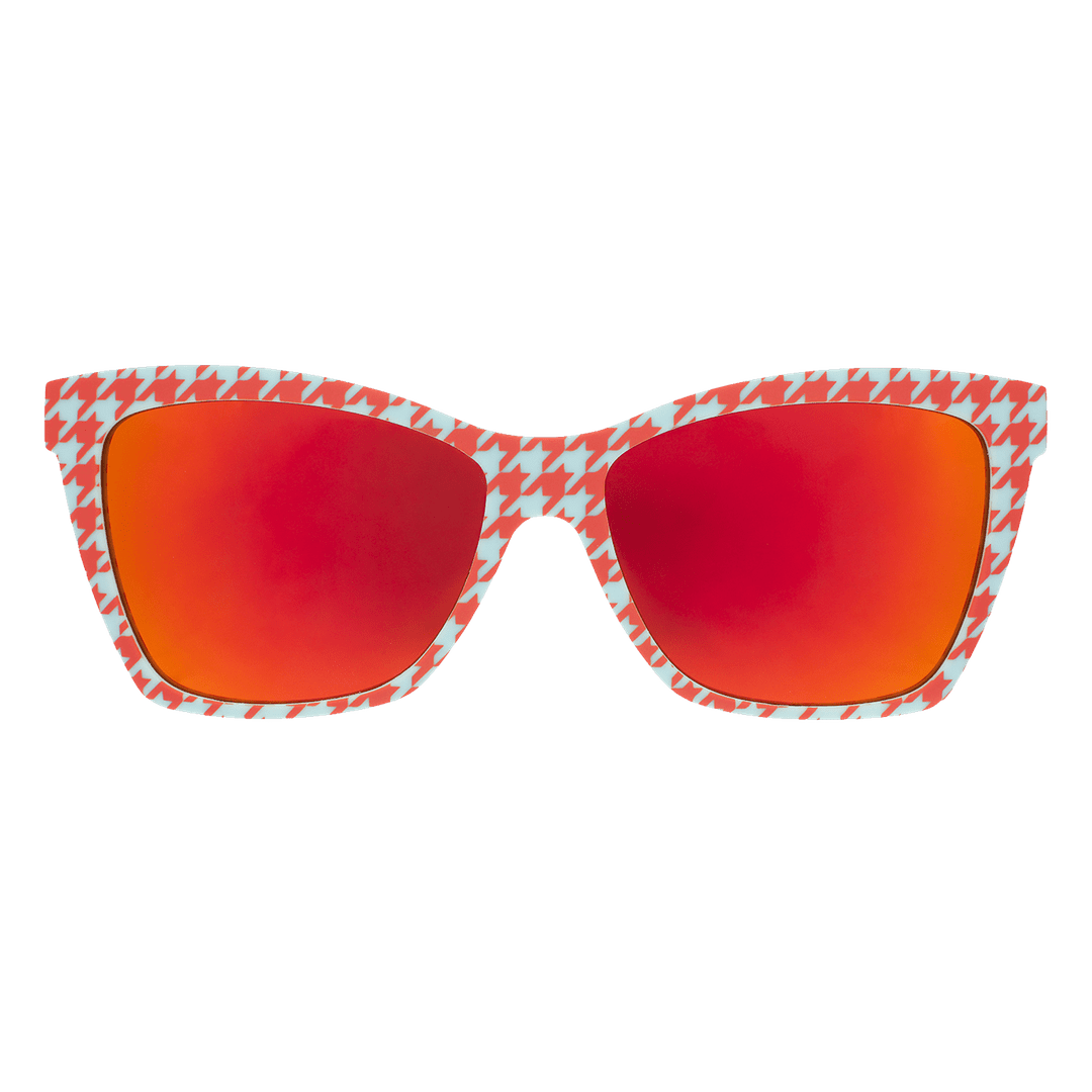 Houndstooth Chic: Polarized Pop G Sunglasses - Korvel