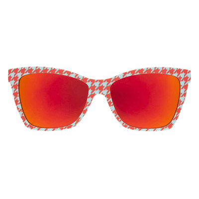Houndstooth Chic: Polarized Pop G Sunglasses - Korvel