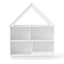 Organizador de Almacenamiento de Juguetes en Forma de Casa de 3 Niveles - Blanco