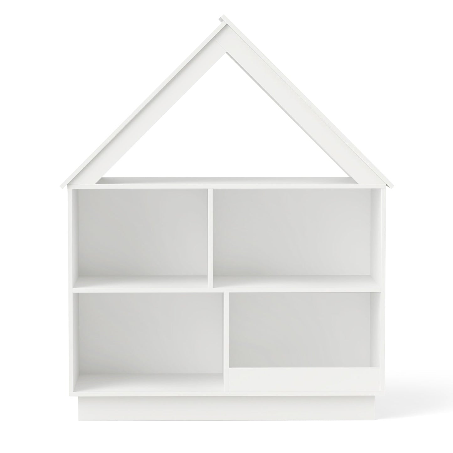 Organizador de Almacenamiento de Juguetes en Forma de Casa de 3 Niveles - Blanco