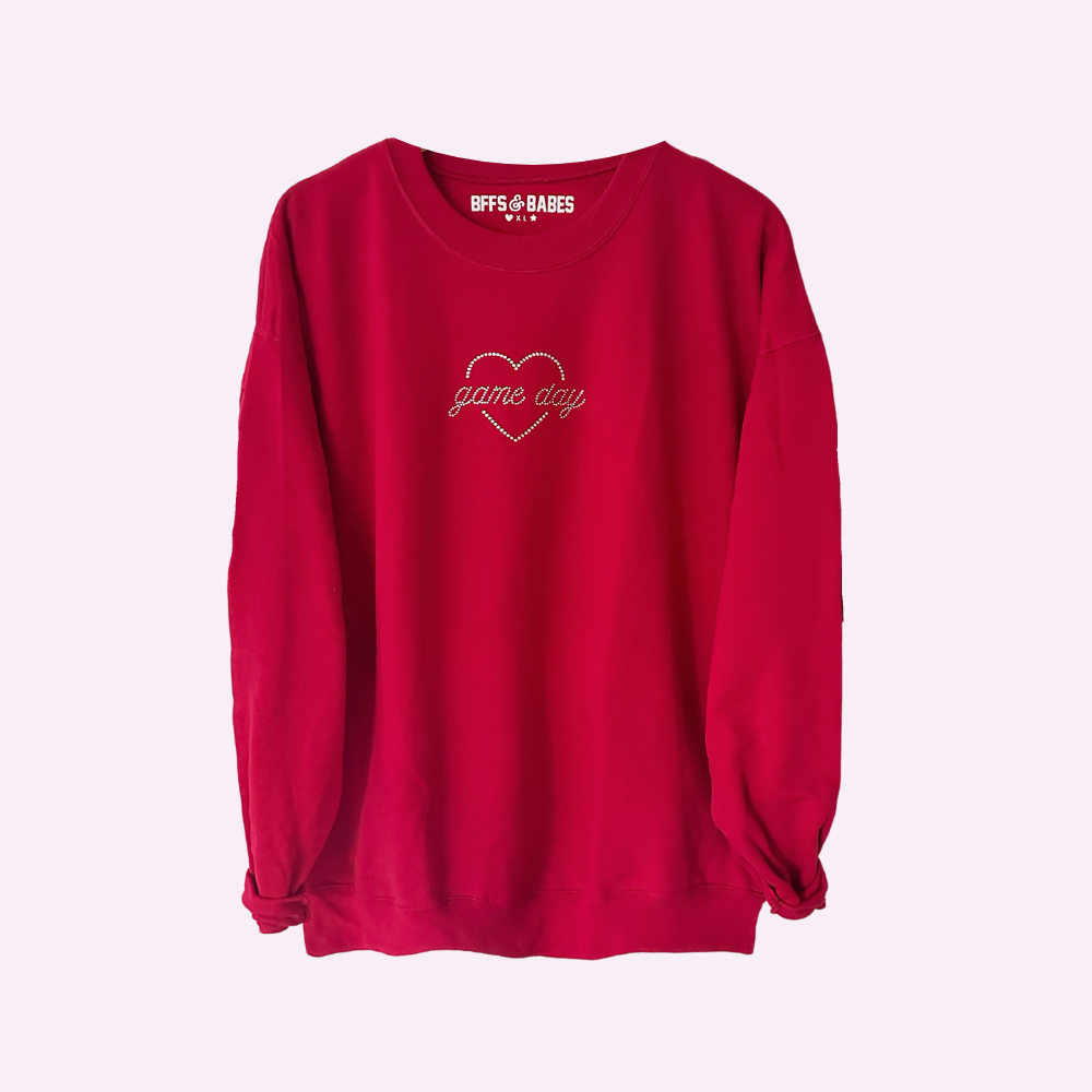 Game Day Shine Rhinestone Sweatshirt