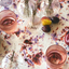 Rose Marble Tablecloth - Elegant European Linen