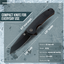 Premium Clip Point Folding Pocket Knife Gift Set for Adventurers (Black & Orange) - Korvel
