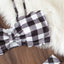 Elegant Black and White Bikini Set for Women