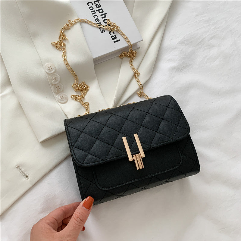 Bolso cruzado negro de lujo para mujeres - Bolso de diseñador versátil