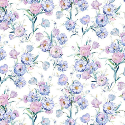 Tela Digital Cuddle Iris Poppy Lane - 58"/60" por Yarda