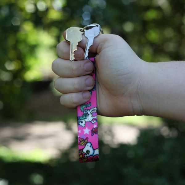 Cartoon Unicorn Keychain Wrist Lanyard - Korvel